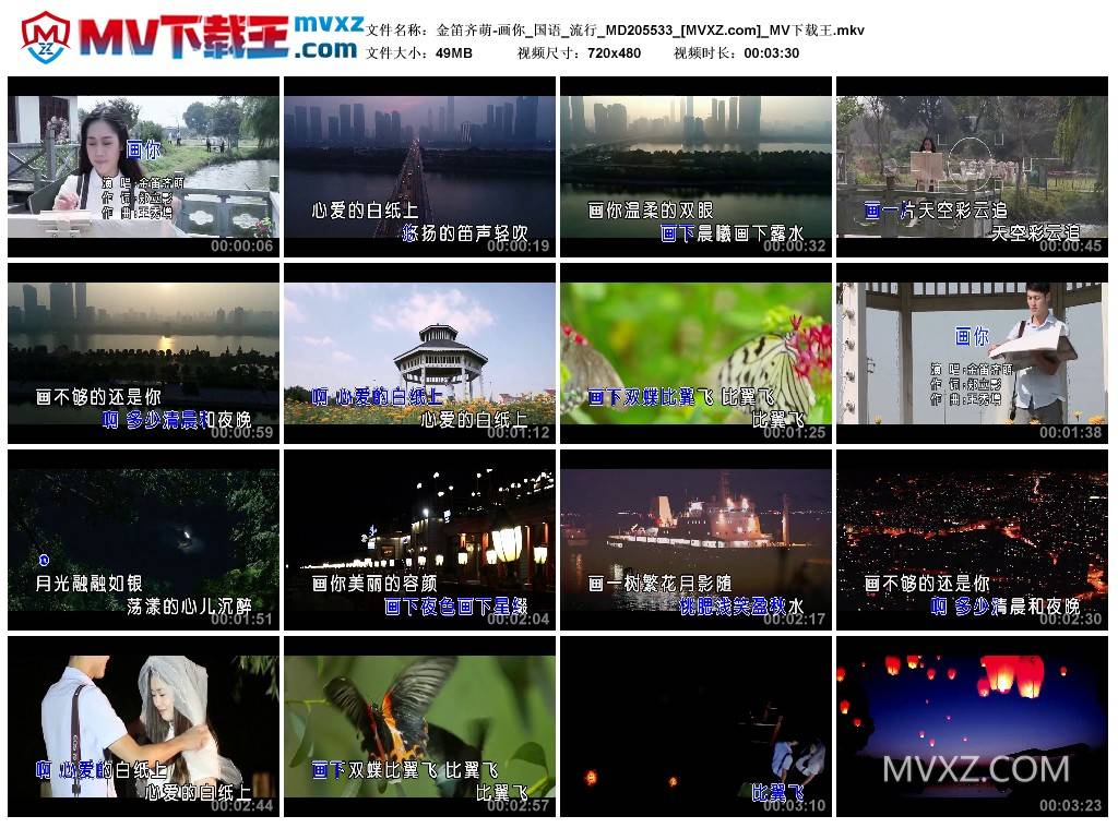 金笛齐萌-画你_国语_流行_MD205533